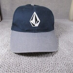 Volcom Hat Cap Stone Logo Fitted Navy Blue Gray‎ Skate Surf  Large/Extra Large